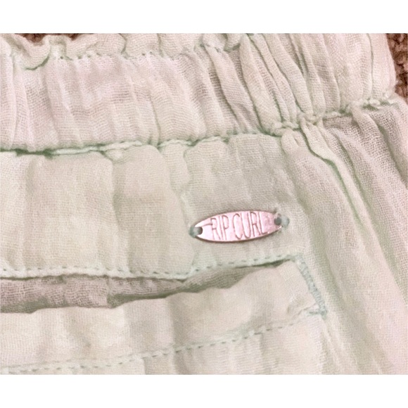 2/30$✨RIP CURL Gauze Tassel Mint Coverup - Picture 2 of 3